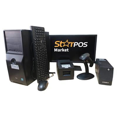 COMBO SOFTWARE FACTURACION STARPOS MARKET + PC CELERON + COMANDERA + LECTOR CODIGOS DE BARRA + UPS