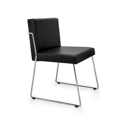 SILLA RECEPCION MILANO CROMO