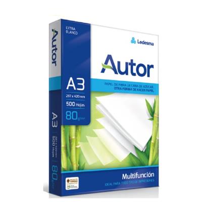 RESMA AUTOR A3 80g CAJAx5