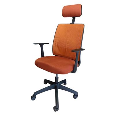 SILLA MINT NEGRA MARATHON TERRACOTA C/APOYABRAZOS Y APOYACABEZA