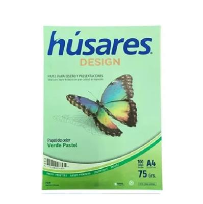 RESMA A4 PASTEL VERDE x100hs
